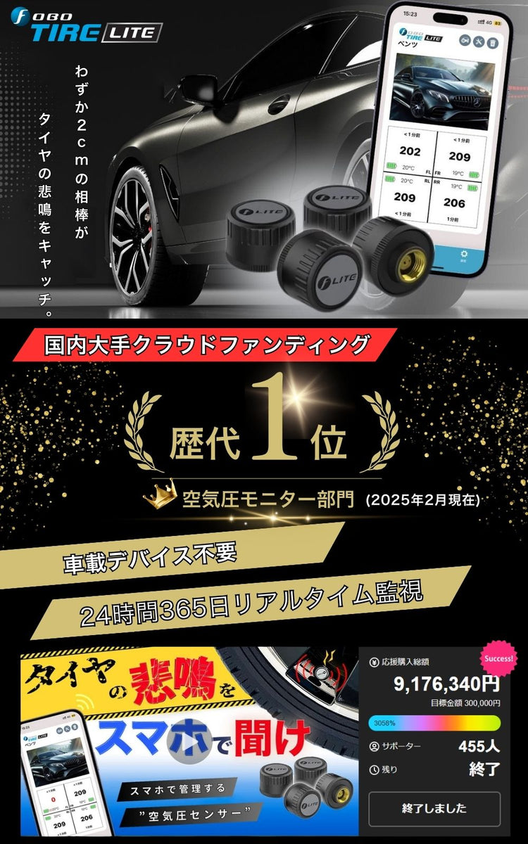 FOBO TIRE LITE 車 空気圧センサー TPMS 【送料無料】 – FOBO SHOP